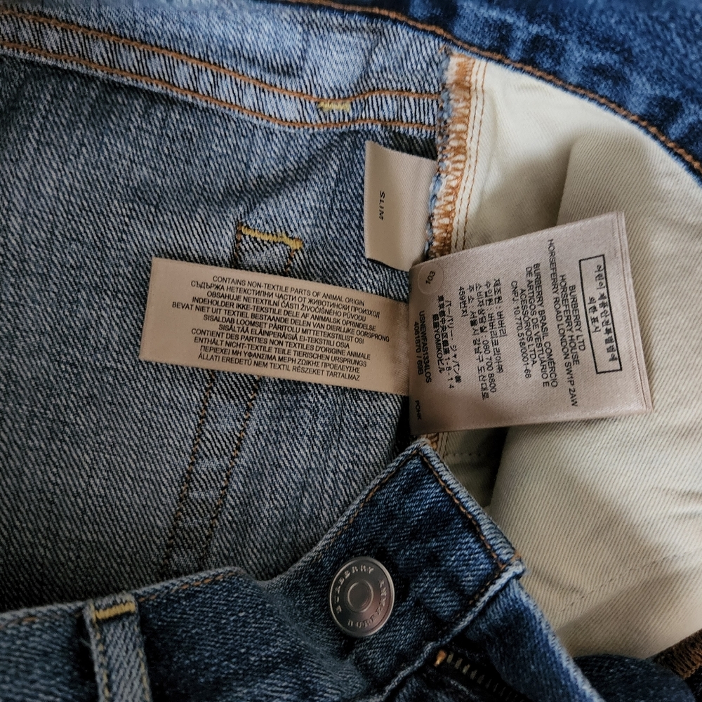 Burberry Men's Slim Fit Washed Jeans 31x32 - Picture 8 of 15